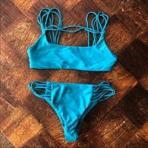 Mikoh teal bikini